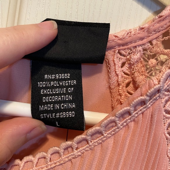 Luv Los Angeles pink blouse - Picture 5 of 6